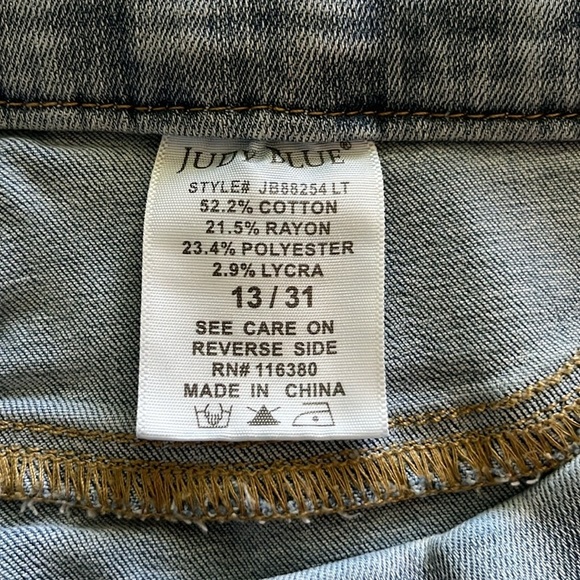 Judy Blue Pull On Skinny Fit High Rise Size 13/31 - Picture 12 of 16